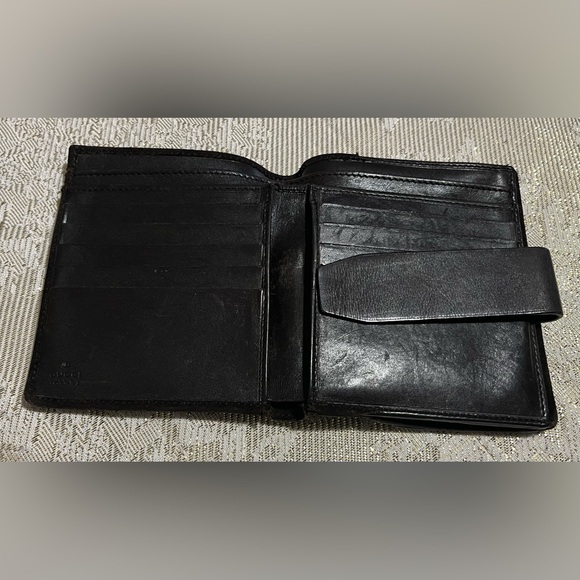 Vintage Gucci Dark Brown Suede & Leather Men's Wallet Bi-Fold - Picture 10 of 16